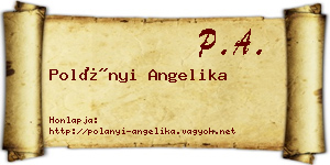 Polányi Angelika névjegykártya